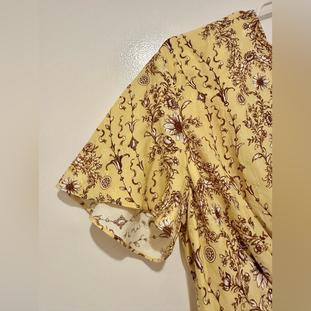 NWT- Sandro Esther Floral Print Maxi Dress - Picture 14 of 17